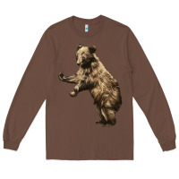 Chestnut Brown Bear Cub Long Sleeve Tee - LillyAllenDesigns