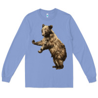 Colony Blue Brown Bear Cub Long Sleeve Tee - LillyAllenDesigns