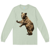 Matcha Brown Bear Cub Long Sleeve Tee - LillyAllenDesigns