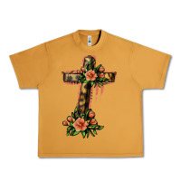 Peanut Butter Flower Cross Urban Heavy Tee - Jasminsmagicworld