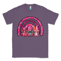 Lavender breast cancer rainbow gnomes Classic Tee - FaDigitalArtStudio