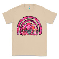 Mushroom breast cancer rainbow gnomes Classic Tee - FaDigitalArtStudio