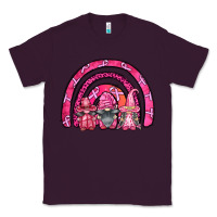 Plum breast cancer rainbow gnomes Classic Tee - FaDigitalArtStudio