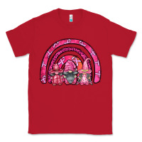Red breast cancer rainbow gnomes Classic Tee - FaDigitalArtStudio