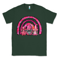 Sports Green breast cancer rainbow gnomes Classic Tee - FaDigitalArtStudio