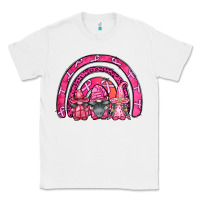 White breast cancer rainbow gnomes Classic Tee - FaDigitalArtStudio