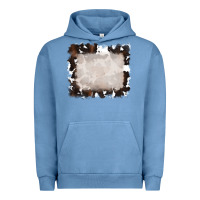 Pigment Pebble Blue cowhide frames background Urban Hoodie - RanaPortraitStore