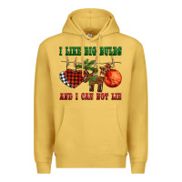 Antique Gold i like big bulbs and i can not lie Premium Hoodie - BarkalooDesign