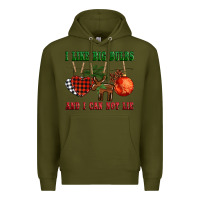 Army Green i like big bulbs and i can not lie Premium Hoodie - BarkalooDesign