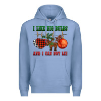 Colony Blue i like big bulbs and i can not lie Premium Hoodie - BarkalooDesign