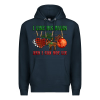 Navy i like big bulbs and i can not lie Premium Hoodie - BarkalooDesign