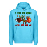 Ocean Blue i like big bulbs and i can not lie Premium Hoodie - BarkalooDesign