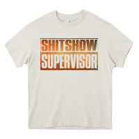 Cream shitshow supervisor Heavy Core Tee - DesigneFamous