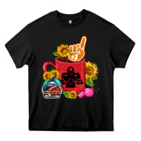 Black Western Football Coffee cup Heavy Core Tee - FaDigitalArtStudio