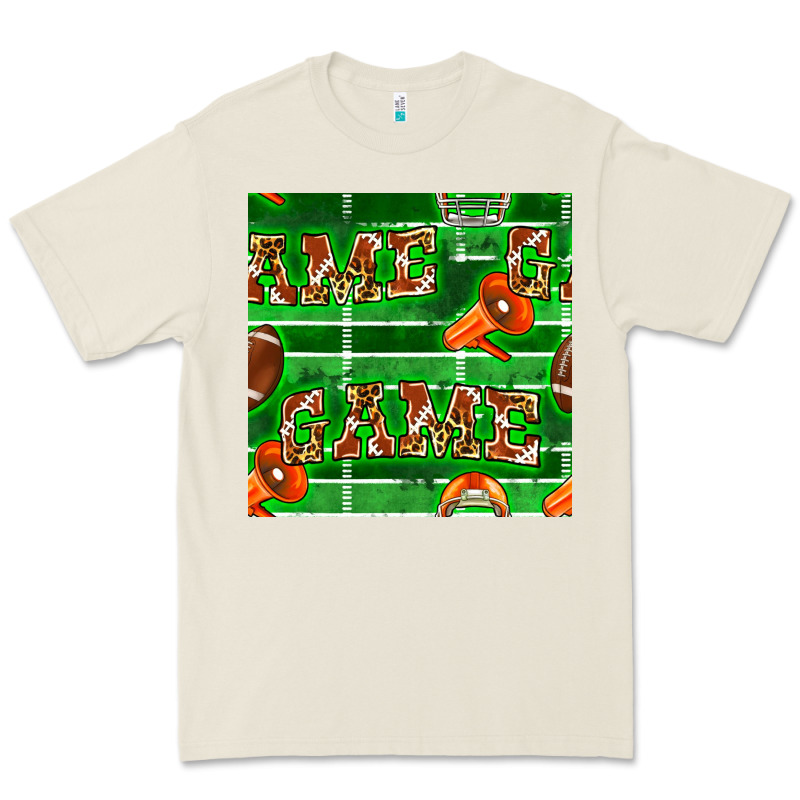 American Football Megaphone And Game Seamless Pattern Premium Tee by BundleAndBundleShop | Teevron
