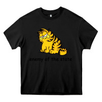 Black comrade garf classic Heavy Core Tee - DesigneFamous