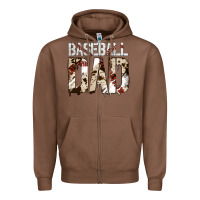 Chestnut no background baseball dad Zipper Hoodie - Jasminsmagicworld