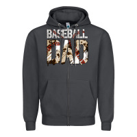 Smoke no background baseball dad Zipper Hoodie - Jasminsmagicworld