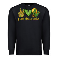Black peace love cactus Premium Sweatshirt - Jasminsmagicworld