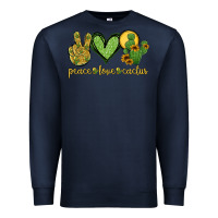 Navy peace love cactus Premium Sweatshirt - Jasminsmagicworld