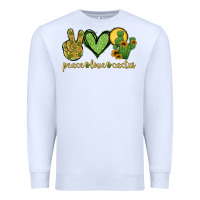 White peace love cactus Premium Sweatshirt - Jasminsmagicworld