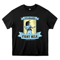 Black fight milk classic Heavy Core Tee - DesigneFamous