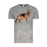 Cloud Rock German Shepherd Dog Illustrations Vintage Tee - LillyAllenDesigns