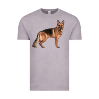 Vintage Zinc German Shepherd Dog Illustrations Vintage Tee - LillyAllenDesigns