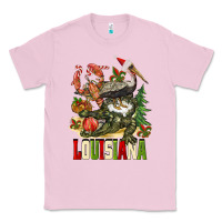 Bubblegum Pink Christmas Louisiana Classic Tee - BarkalooDesign