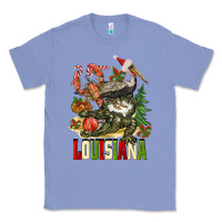 Colony Blue Christmas Louisiana Classic Tee - BarkalooDesign