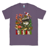 Lavender Christmas Louisiana Classic Tee - BarkalooDesign