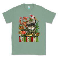Sage Christmas Louisiana Classic Tee - BarkalooDesign