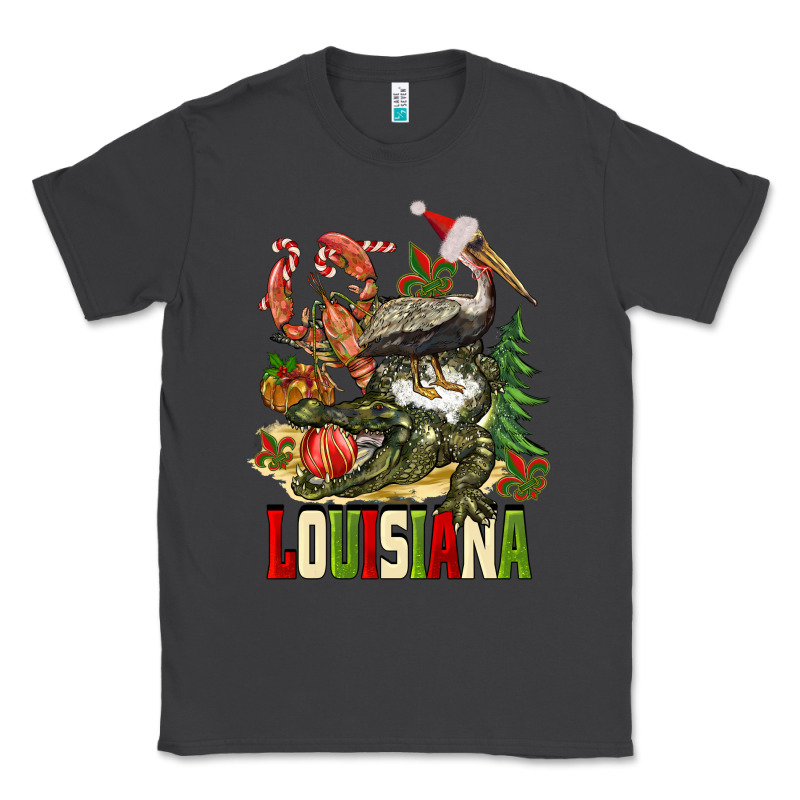 Christmas Louisiana Classic Tee by BarkalooDesign | Teevron