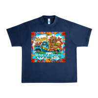 Navy happy thanksgiving Urban Heavy Tee - CowhideDigitalArt