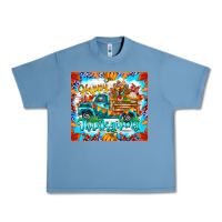 Pebble Blue happy thanksgiving Urban Heavy Tee - CowhideDigitalArt