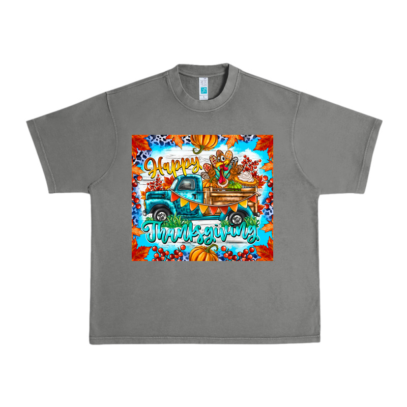 Happy Thanksgiving Urban Heavy Tee by CowhideDigitalArt | Teevron