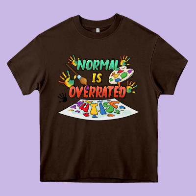 Normal Is Overrated Heavy Core Tee Designed By Fadigitalartstudio