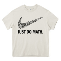 Cream just do math Heavy Core Tee - DesigneFamous