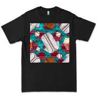 Black baseball  uniform with turquoise gemstone seamless pattern Premium Tee - BundleAndBundleShop