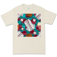 Bone baseball  uniform with turquoise gemstone seamless pattern Premium Tee - BundleAndBundleShop
