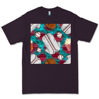 Plum baseball  uniform with turquoise gemstone seamless pattern Premium Tee - BundleAndBundleShop