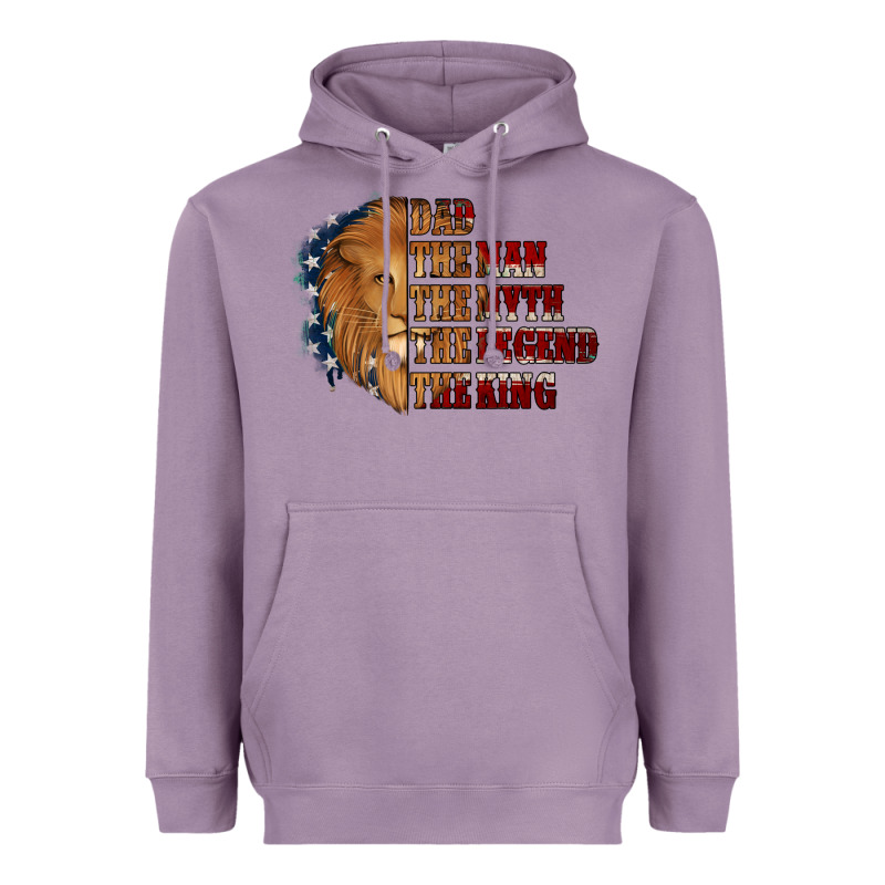 Dad The Man The Myth The Legend The King Heavyweight Hoodie by Jasminsmagicworld | Teevron