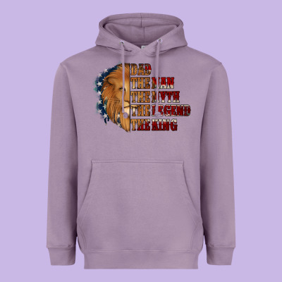 Dad The Man The Myth The Legend The King Heavyweight Hoodie Designed By Jasminsmagicworld