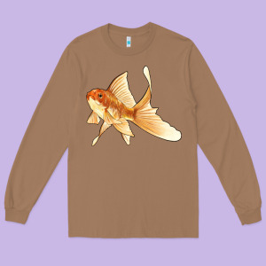 Goldfish Long Sleeve Tee Designed By Lillyallendesigns