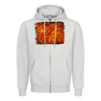 Dove Grey orange hunter camouflage pattern brushstroke Zipper Hoodie - Jasminsmagicworld