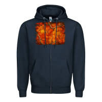 Navy orange hunter camouflage pattern brushstroke Zipper Hoodie - Jasminsmagicworld