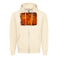 Sandshell orange hunter camouflage pattern brushstroke Zipper Hoodie - Jasminsmagicworld
