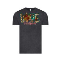 Vintage Black Love Snowman Vintage Tee - CowhideDigitalArt