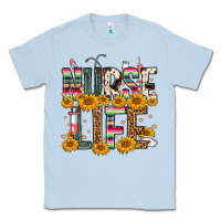 Dusty Blue Western Nurse Life Classic Tee - FaDigitalArtStudio