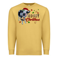 Antique Gold mooey christmas Premium Sweatshirt - RanaPortraitStore